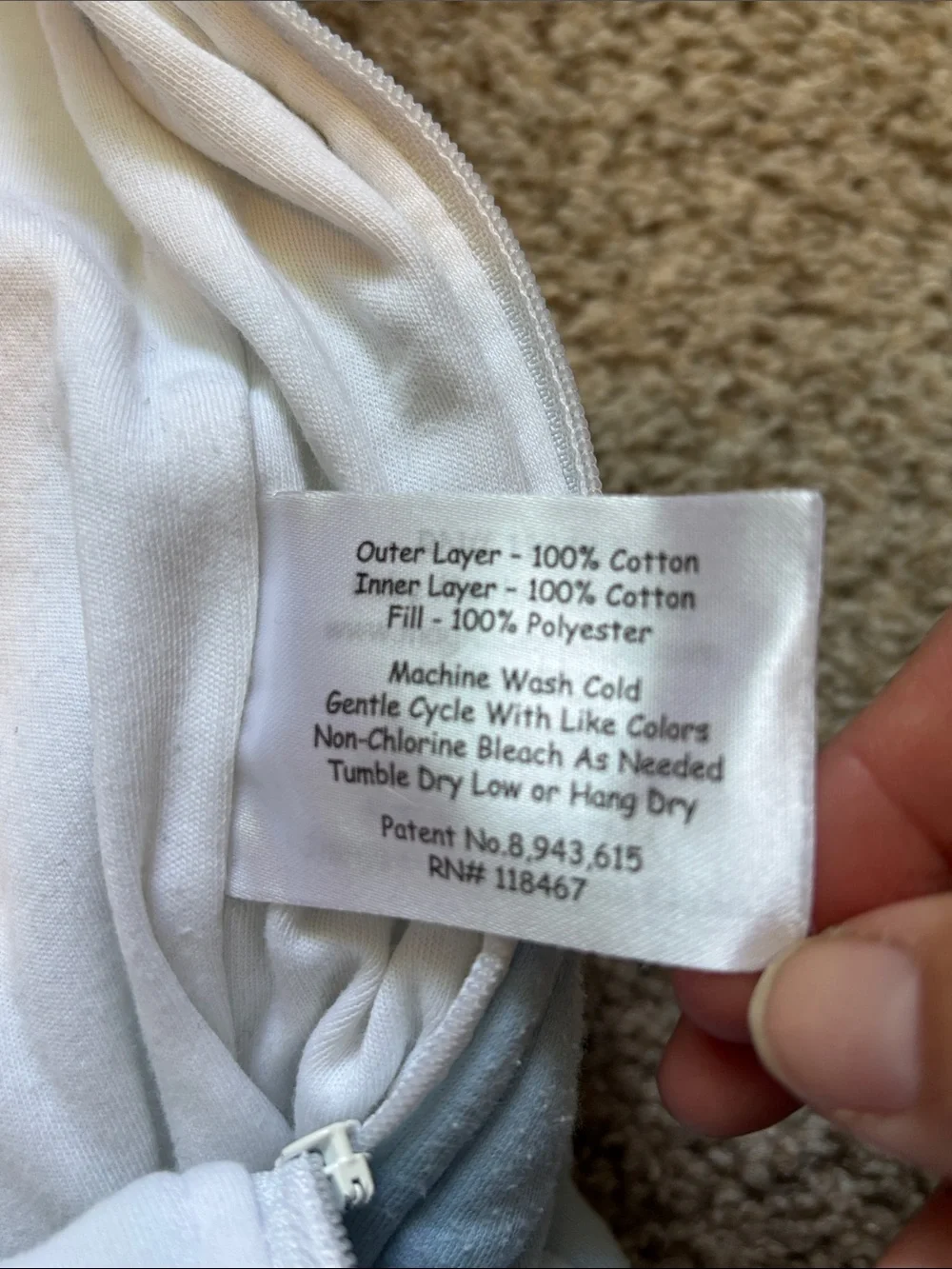 Baby Merlin’s Magic Light Blue Sleepsuit Size Small 3-6 Months 100% Cotton - Picture 5 of 6